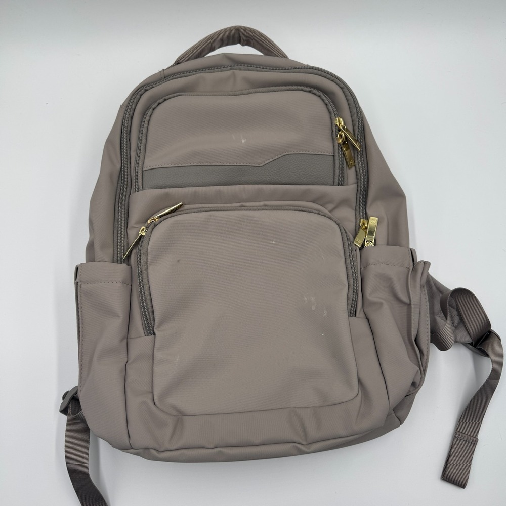 Open Story Day Trip Backpack Taupe 24L Recycled Nylon RFID Bag